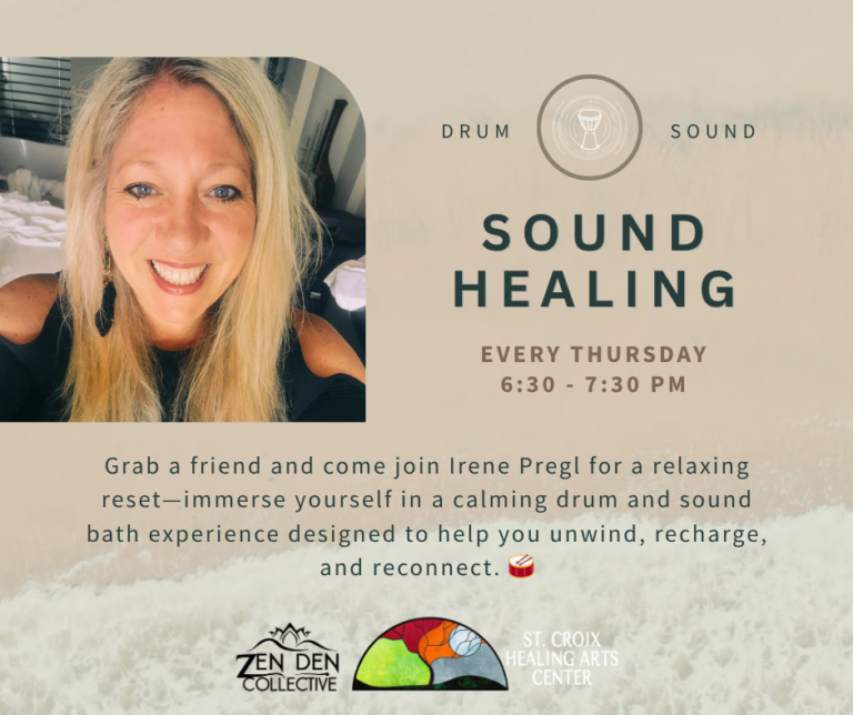 Calming Drum & Sound Bath Invite
